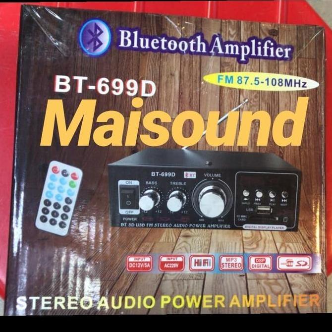 Amplifier Bt 699D Ampli Mini Bt 699 D Bt699D Usb Sd Card Fm Radio Ready