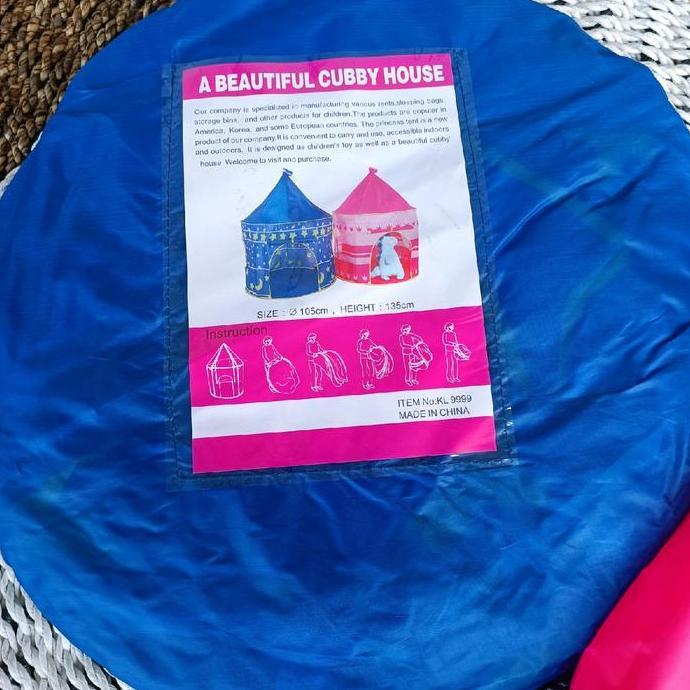 Tenda Castle Anak Warna Pink Dan Biru Mainan Tenda Anak Tenda Mobil Anak Pasti Diskon