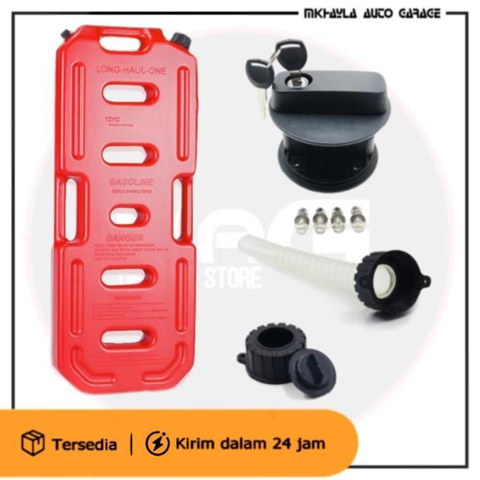 Jerigen Long Haul 20 Liter + Kunci Bracket Jerigen Bbm Offroad Car Diskon