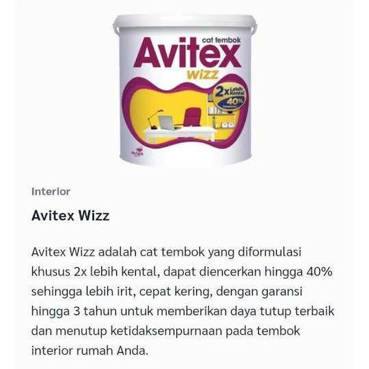Jassminaa - Cat Tembok Avitex Wizz Ukuran 5Kg - Cat Warna