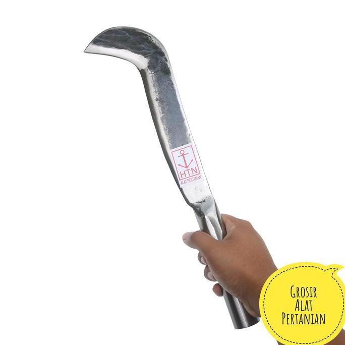 Arit Bendo Bahan Baja Per Gagang Besi / Arit Pemotong Ranting Pohon