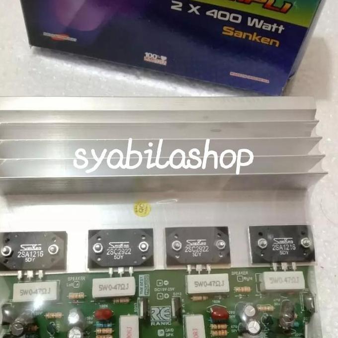 Kit Power Amplifier Stereo 2X400 Watt Sanken Salome Ranic Murah