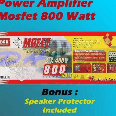 Kit Power Amplifier Mosfet 2X400W 800W Rms Stereo Mofet 2X400 800 Watt Tr Pinal Asli Restock