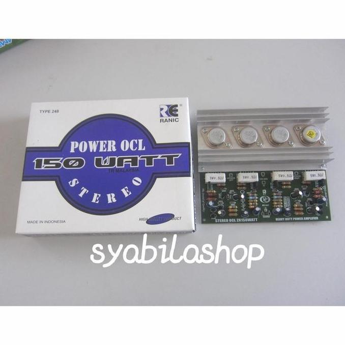 Kit Power Amplifier Ocl 150 Watt Stereo Tr Malaysia Restock