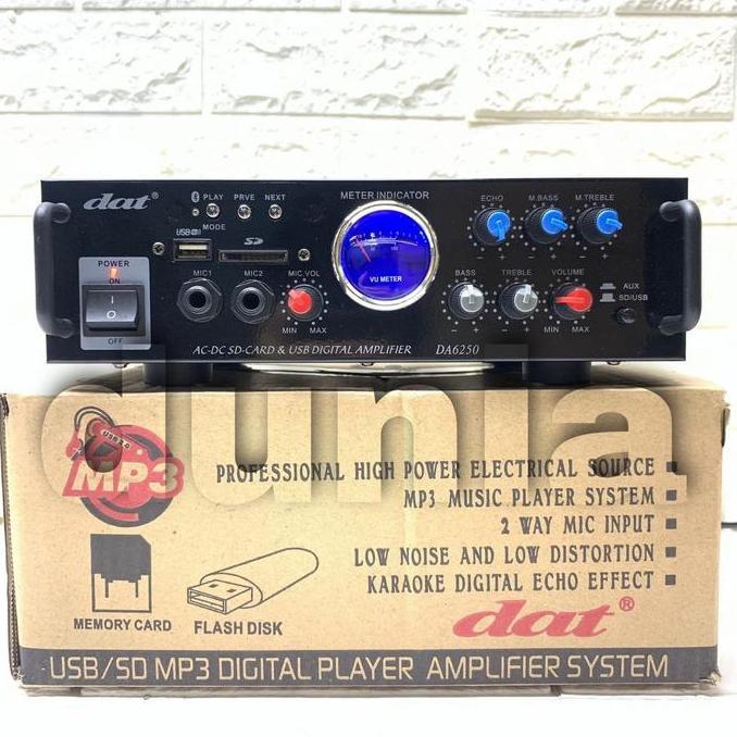 Amplifier Karaoke Dat Da 6250 Original Bluetooth - Usb Dat Da6250 Ac Premium