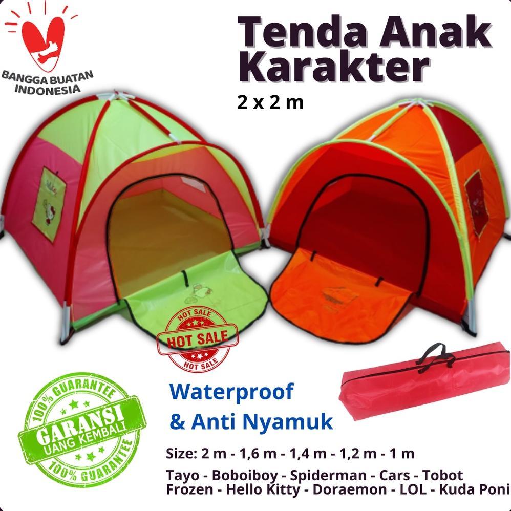 BIG PROMO COD TENDA ANAK UKURAN JUMBO MURAH _ TENDA ANAK KARAKTER CUKURAN 200X200 M _ TENDA MAINAN A