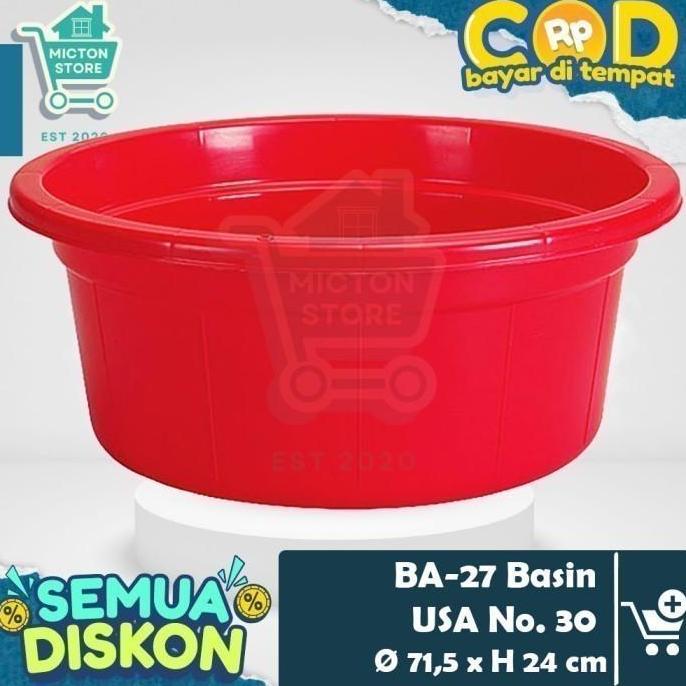 MICTON Lion Star BA-27 Basin USA No. 30 Baskom Air Jumbo Besar Cuci Baju Kamar Mandi WC Bak Mandi Em