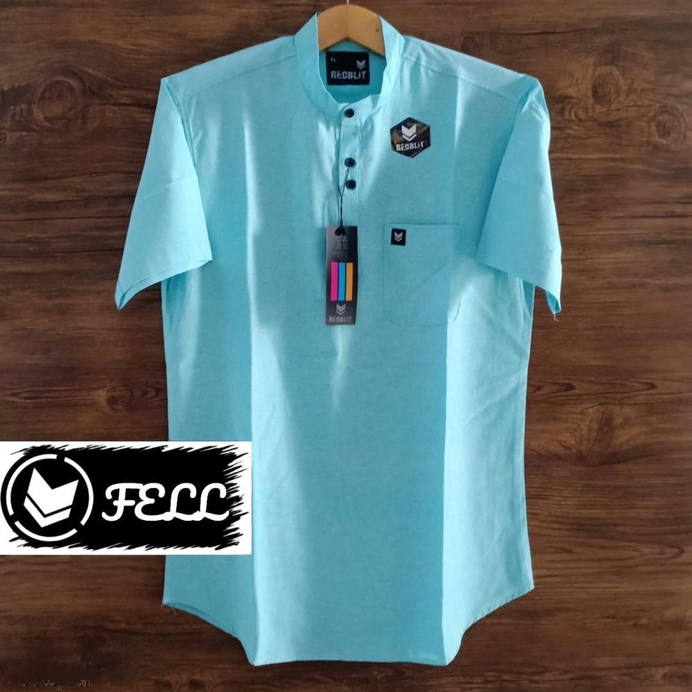 Grade Ori Baju Koko Pria Lengan Pendek Kurta Dewasa Bahan Toyobo