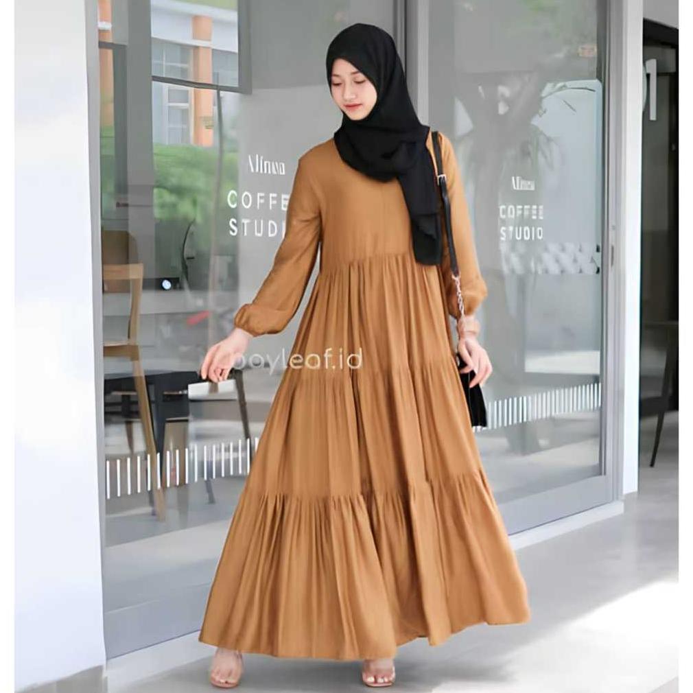 Diskont Promo Cuci Gudang 3 Pcs 100 Ribu Gamis Rempel Bahan Rayon Grade A Terlaris 2024