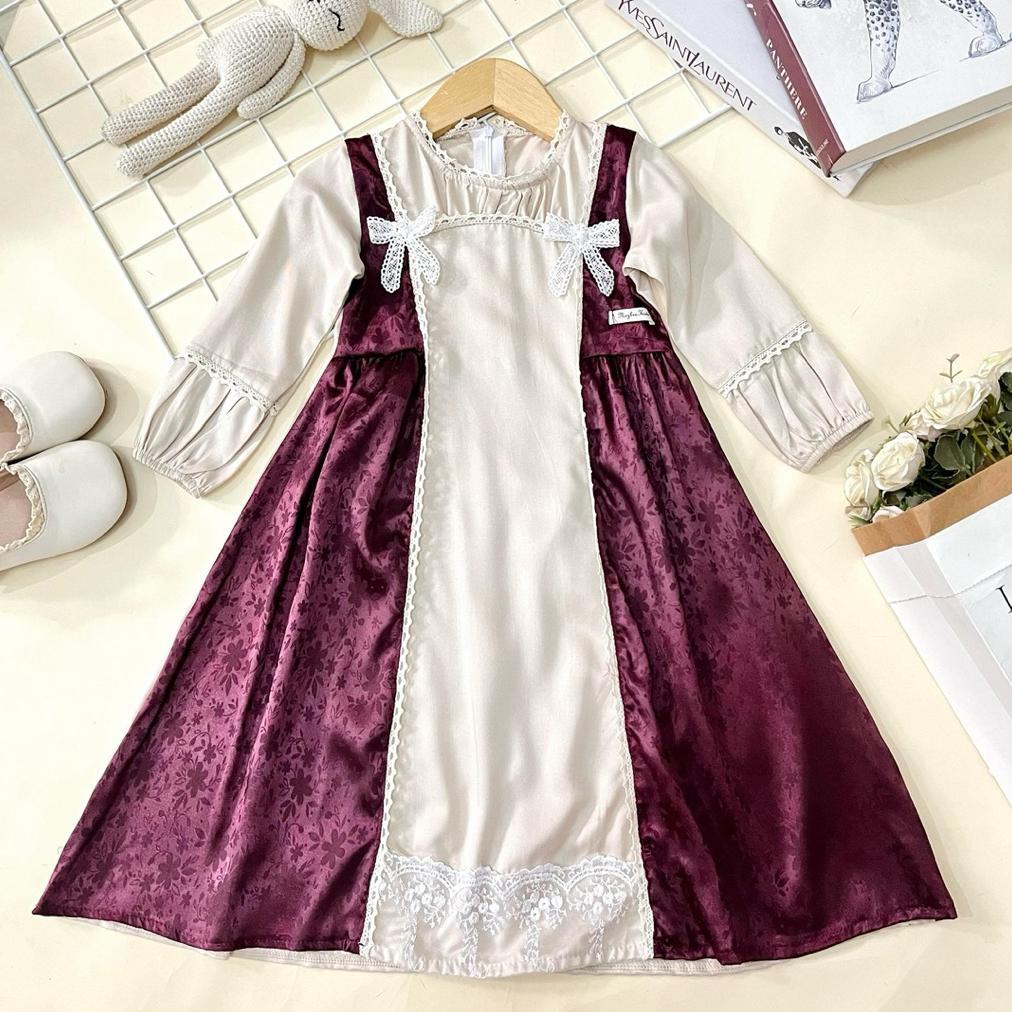 Awet Gamis Anak Akleema By Mybee Usia 2-8 Tahun - Long Dress Anak Perempuan - Gamis Lebaran 2026 Ter