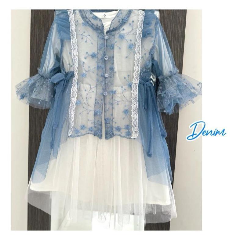 Premium Pre-Order (Po) Outer Brukat Set Rok Anak 1 -12 Tahun - Set Outer Anak Lebaran 2025 - Set Out