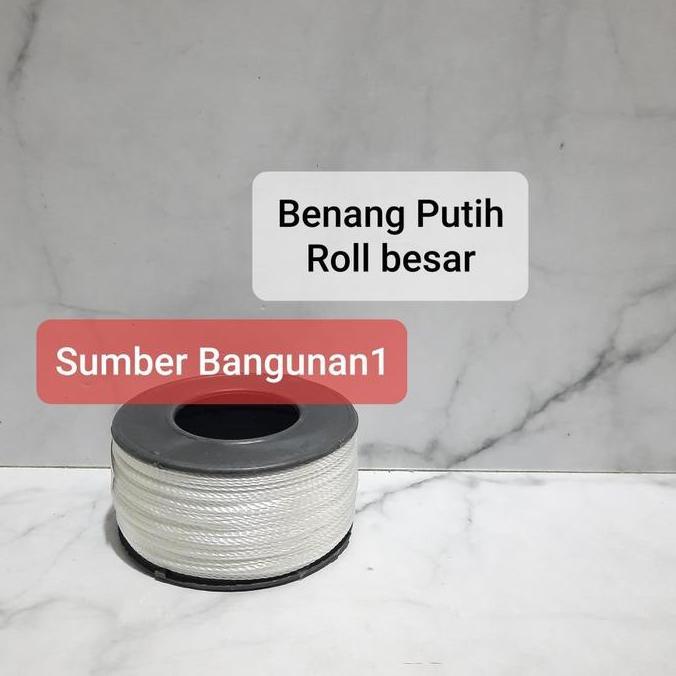 Ready Benang Nylon bsr Putih tukang alat ukur pasang keramik tali bangunan