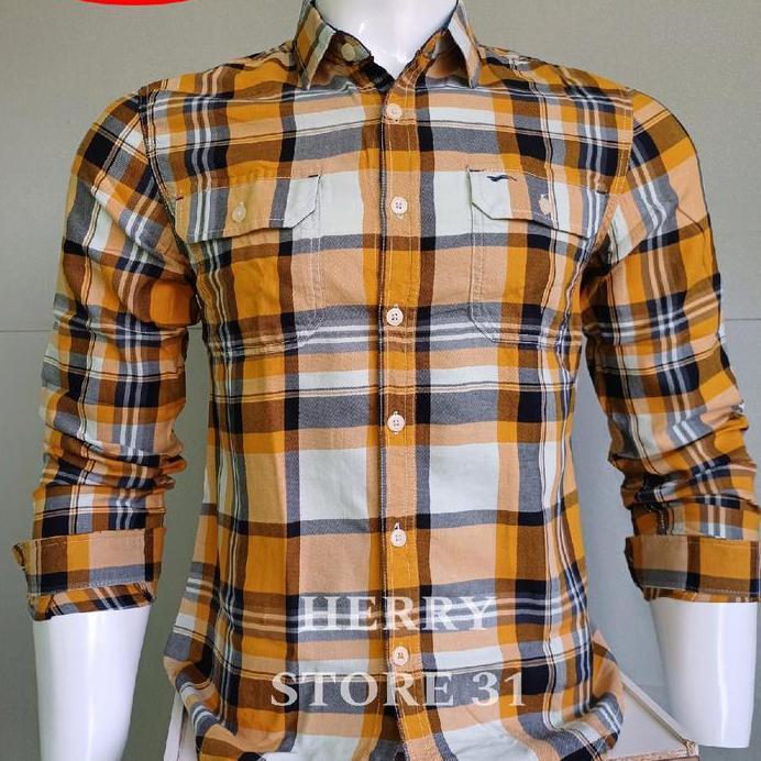 (TERBARU) KEMEJA CARDINAL JEANS SLIMFIT PREMIUM QUALITY KUNING