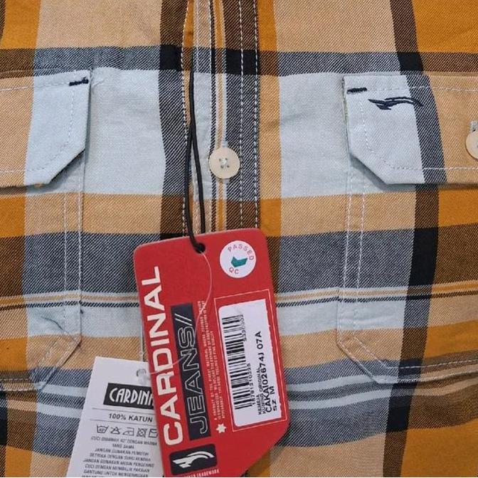 KEMEJA CARDINAL JEANS SLIMFIT TERBARU WARNA KUNING Panjang