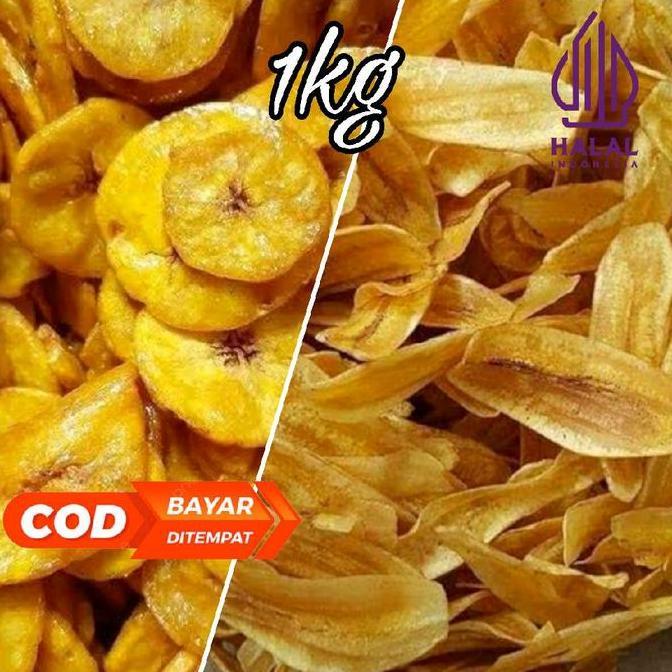 1kg / 500gr - Pisang Manis Nangka / Pisang Kepok Keripik | Renyah Manis Gula Karamel