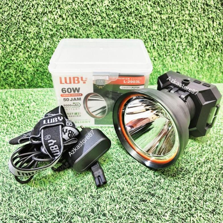 Senter kepala luby 2903L 60watt senter kepala luby 2903k senter LED cahaya putih/kuning