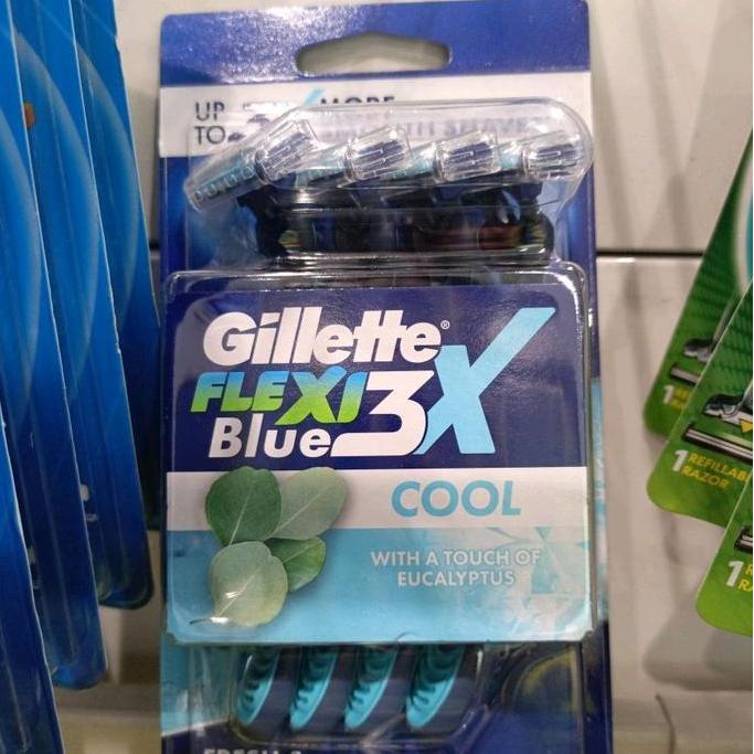 Gillette blue 3 Elastomer  isi : 4pcs Gillette blue 3