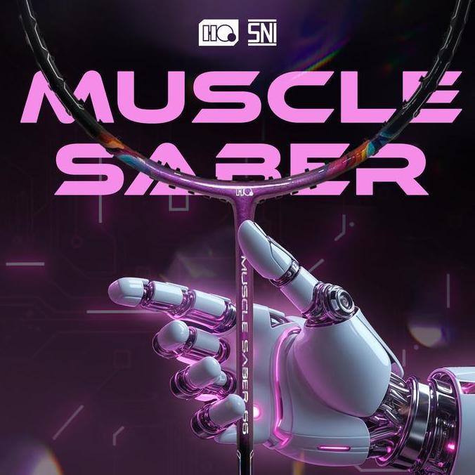 Hi-Qua Raket Badminton Bulutangkis Muscle Saber Medium Weight All Arround