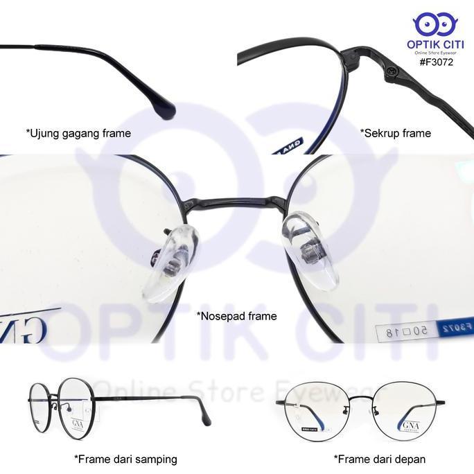 New  Frame Kacamata Wanita GNA Titanium F3072 Original