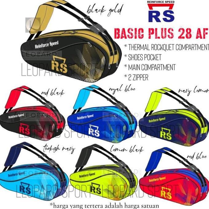Tas RS BT6 BASIC PLUS 28 AF / Tas Ransel RS / Tas Raket Badminton