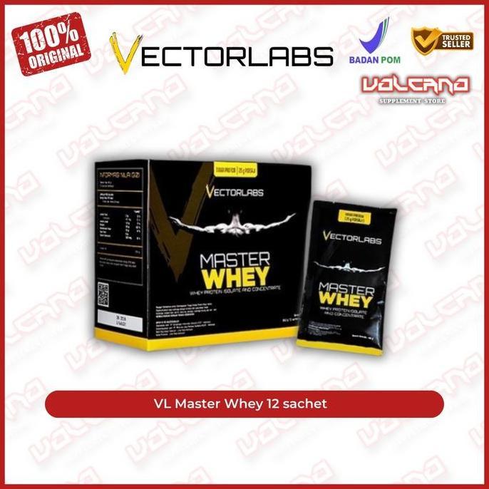 VectorLabs Master Whey 12 sachet VL isolate concentrate HALAL BPOM