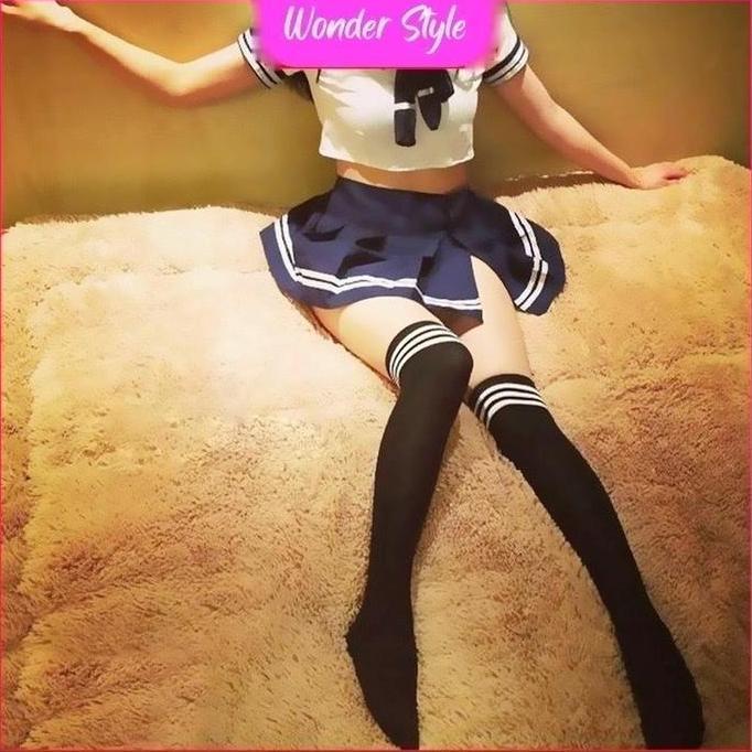 SET LINGERIE KOSTUM COSPLAY SERAGAM SEKOLAH 1 SET