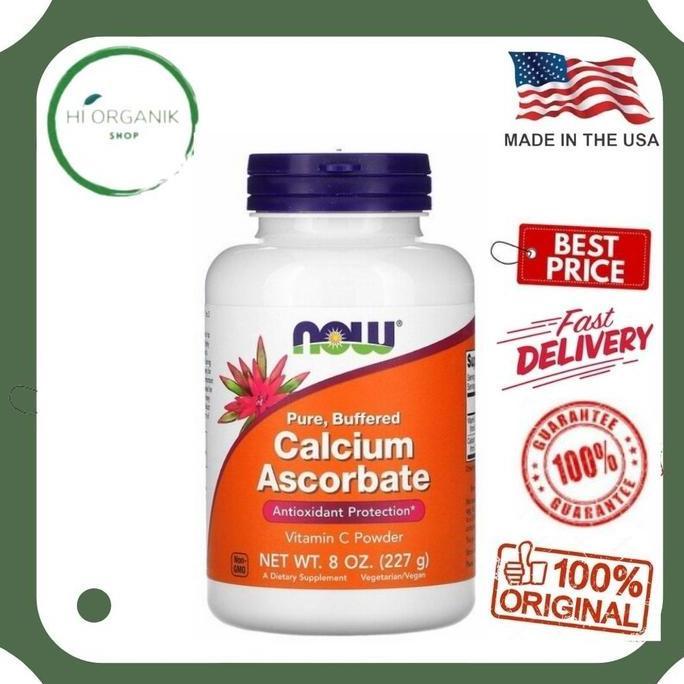 Now Foods Pure Buffered Calcium Ascorbate Vitamin C Powder 227 g