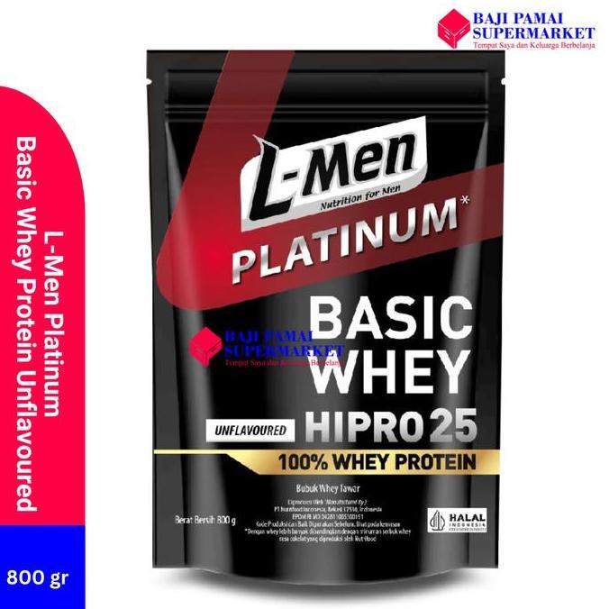 L-Men Platinum Basic Whey Protein Unflavoured 800gr