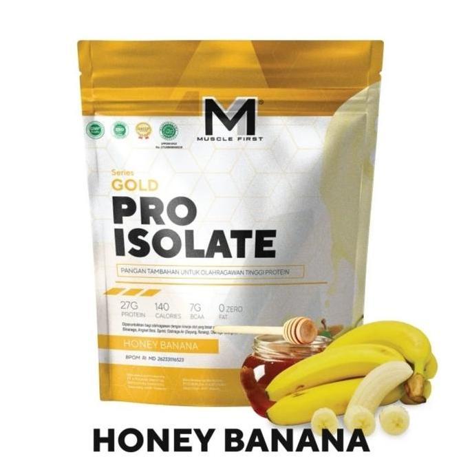 M1 Muscle First Gold Pro Isolate 2 lb 2lbs 2 Lbs BPOM susu Whey Protein Isolate