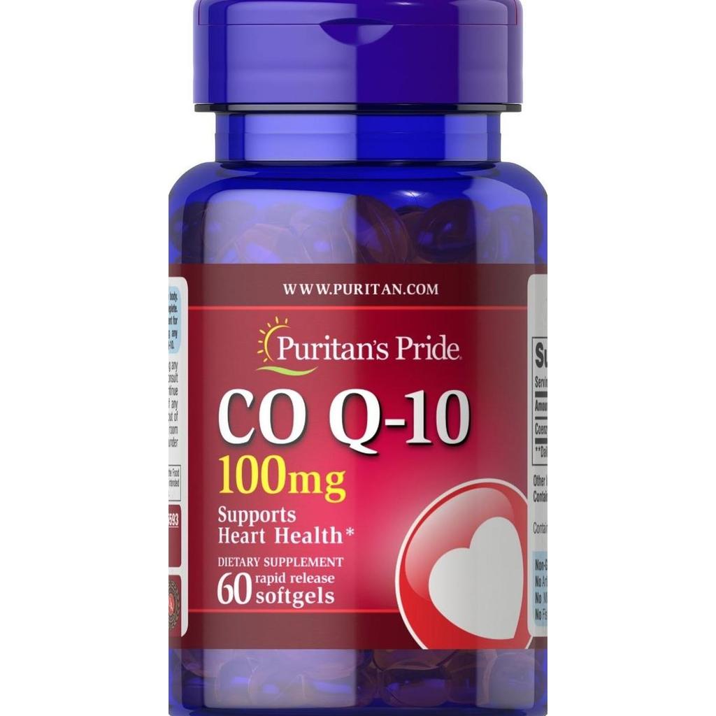 Puritan Pride COQ10 100 mg , Q-SORB COQ 10 Supports Heart Health