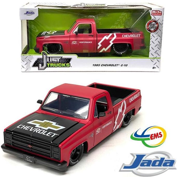 34315 - JADA 1/24 Just Trucks 1985 Chevy C-10 Pick Up Truck Pro Stock 1:24 Chevrolet Red