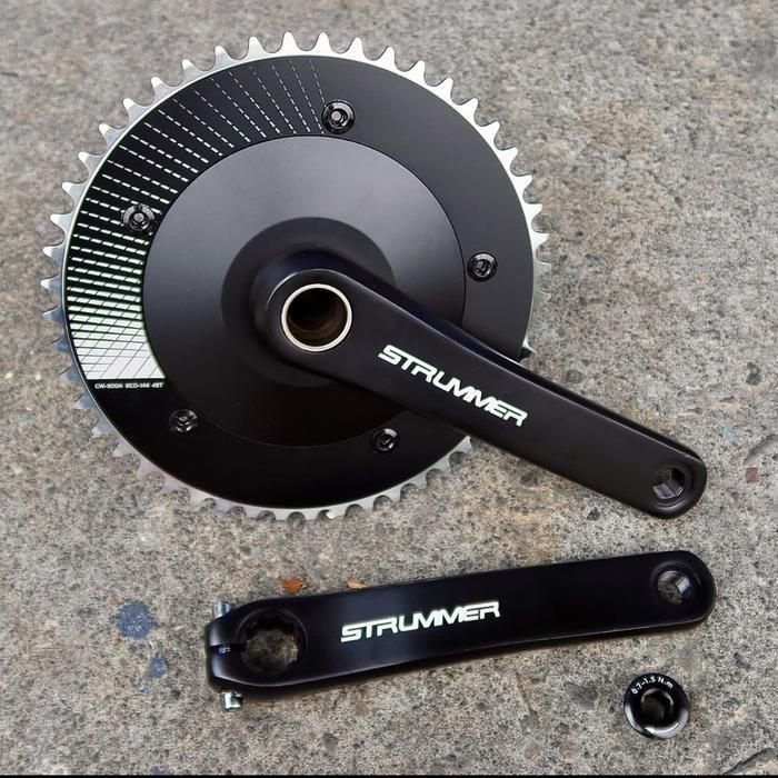 Crank Single Strummer Series Aero CW900A CW900B 49T Arm 165 BCD 144 HT2 CNC Teeth Fixie