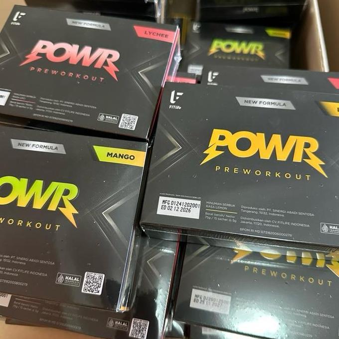 Fitlife powr 15 sachet suplemen fitness gym