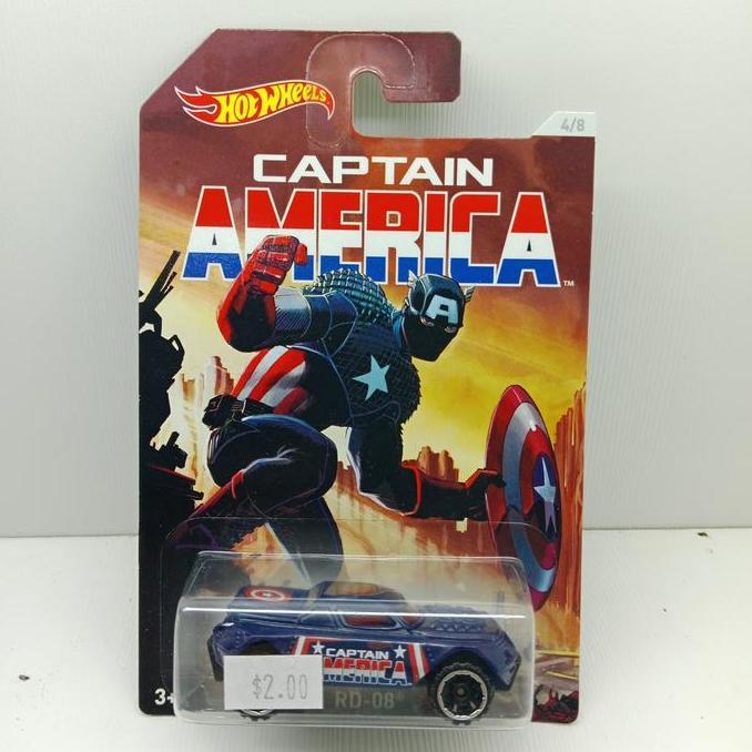 HotWheels   RD-08   CAPTAIN AMERICA   JW2C-696