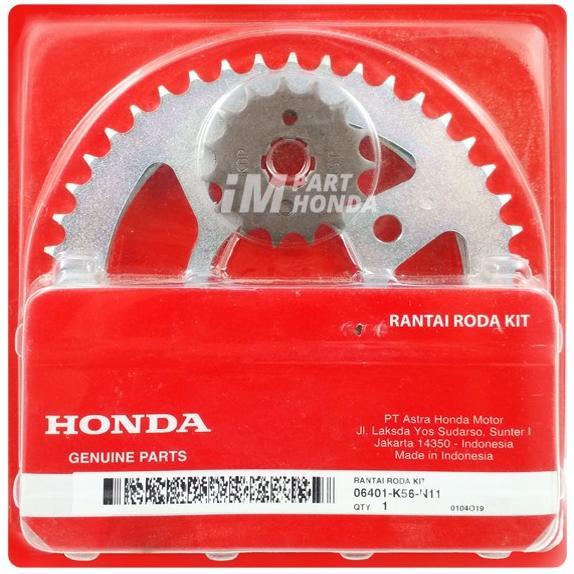 06401-K56-N11 Gear Gir Rantai 1 Set Supra 150 Gtr