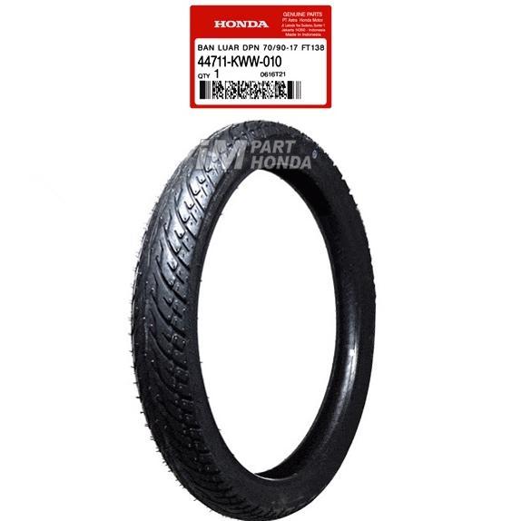 44711-Kww-010 42711-Kww-010 Ban Luar Depan 70/90-17 Belakang 80/90-17 Revo 110 Karbu Fi Honda Bebek