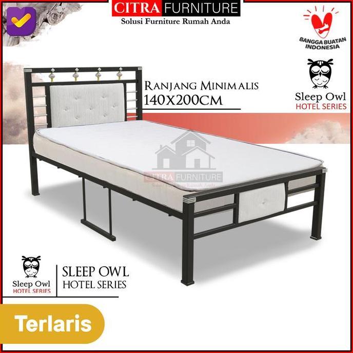 Ranjang besi minimalis 140x200