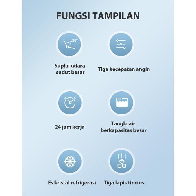 Gevvonistore28- Diskon Waktu TerbatasTixx Air Cooler Kipas Angin Pendingin Cold Fan Tangki Besar 40L