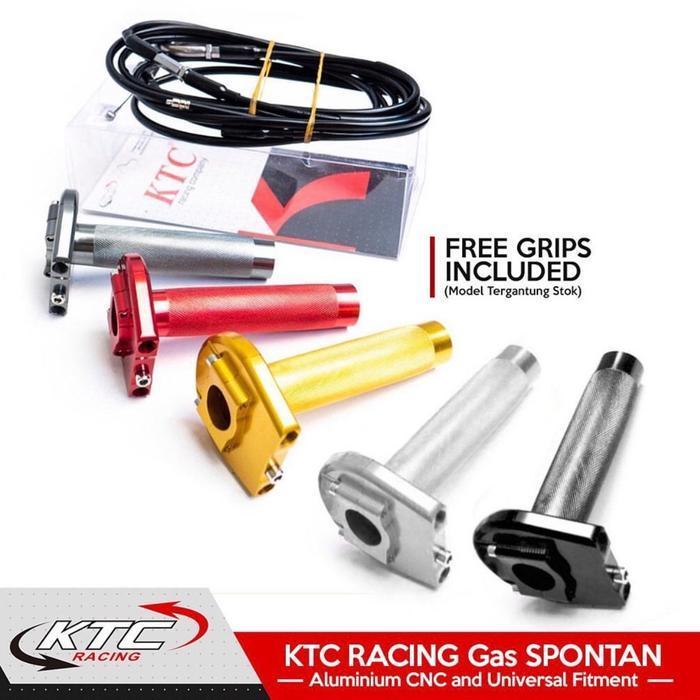 Gas Spontan Aktif Original Ktc Racing 2 Kabel Slongsong Gas Spontan Ktc 2 Kabel Plus Handgrip Grip B