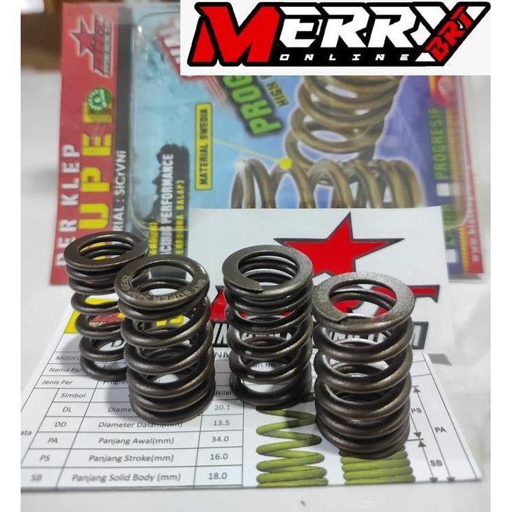 Per Klep Super Oval BRT Spring Valve Nmax Mx Aerox R15 VVA WR155 Mx King R15 Old Xabre Satria FU FI 