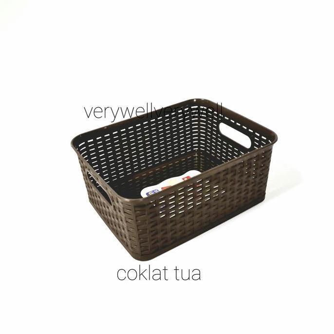 Ultitime- Asvita Bk 283 Keranjang Basket Plastik Segi Manhattan