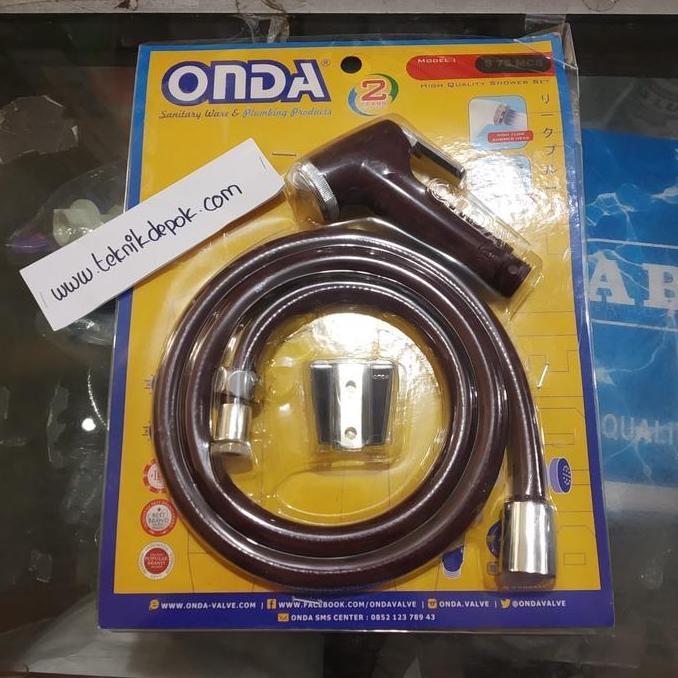 Jet Shower Bidet Onda S 75 Mcs Maroon Jet Kloset Cebok Set 1.2 Mtr Diskon