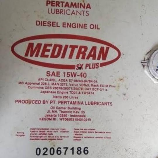 OLI PERTAMINA MEDITRAN SX PLUS 15W - 40 ORIGINAL DAN TERPERCAYA