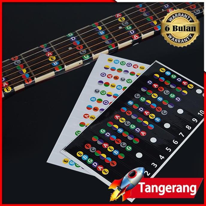 SMO Sticker Fretboard Gitar Penanda Fret Gitar Sticker Note Gitar 10,5*1,2cm