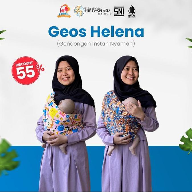 CUCI GUDANG Geos HELENA Gendongan Bayi Kaos Helena | Gendongan Instan Nyaman