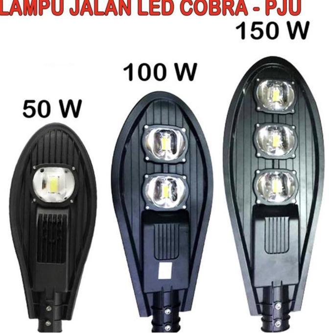 Lightflas- Lampu Jalan Cobra Led 50Watt 50W Lampu Pju 50 Watt Lampu Jalan Led