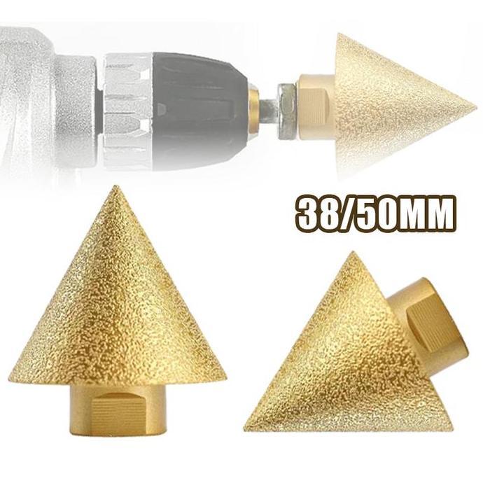 MARKVUN Mata Bor Berlian Chamfer Router Diameter 38mm/50mm Mata Bor Granit