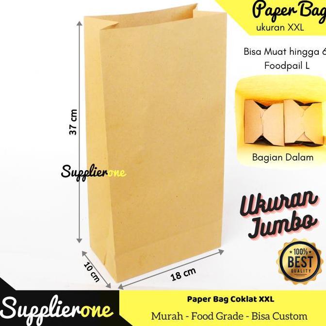Yoiyouu- Paper Bag, Kantong Kertas Coklat, Samson Coklat, Paper Bag Jumbo