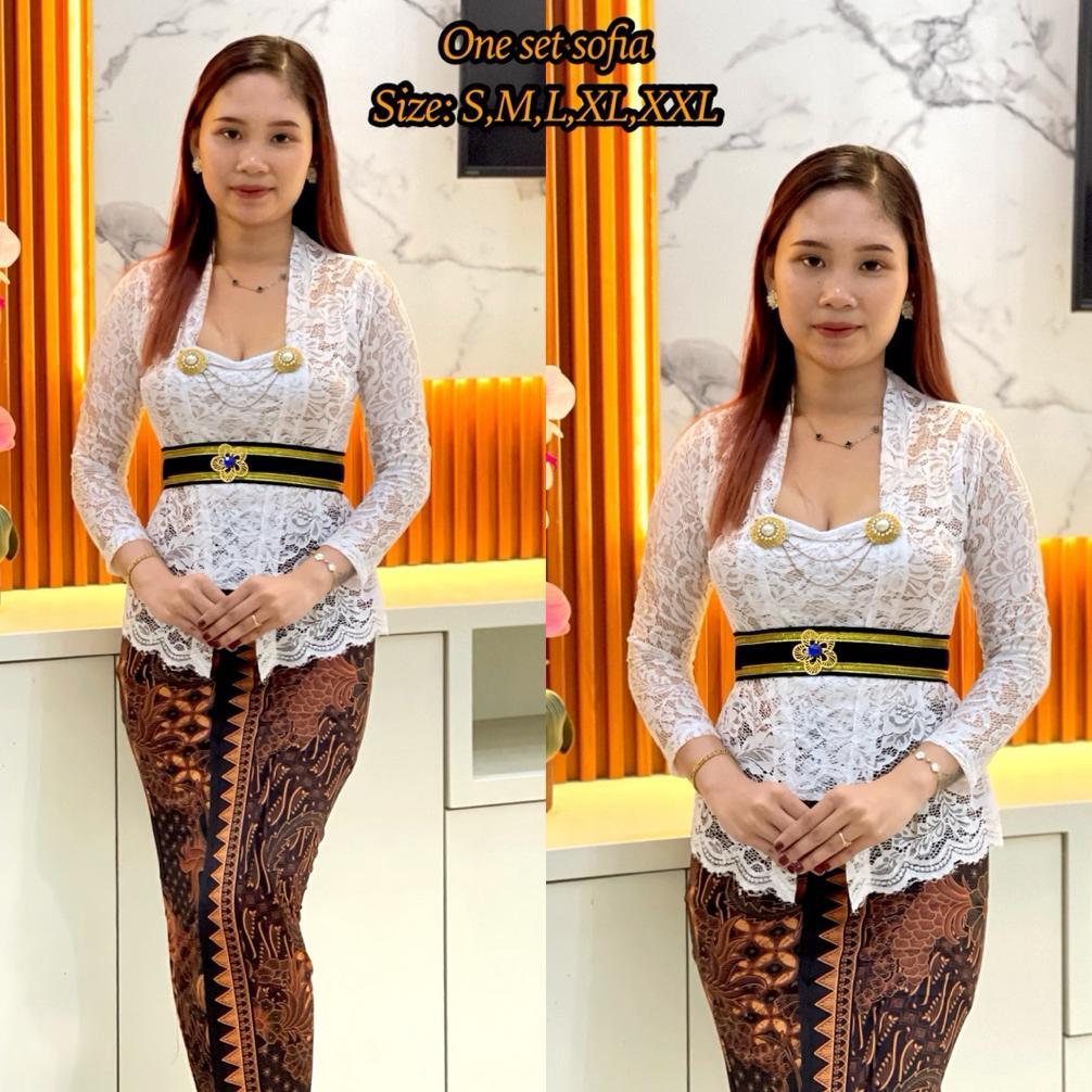 BEST SALE ONE SET KEBAYA BALI WISUDA/SATU SET KEBAYA BALI SET KEBAYA WISUDA/SET ATASAN TRADISIONAL W