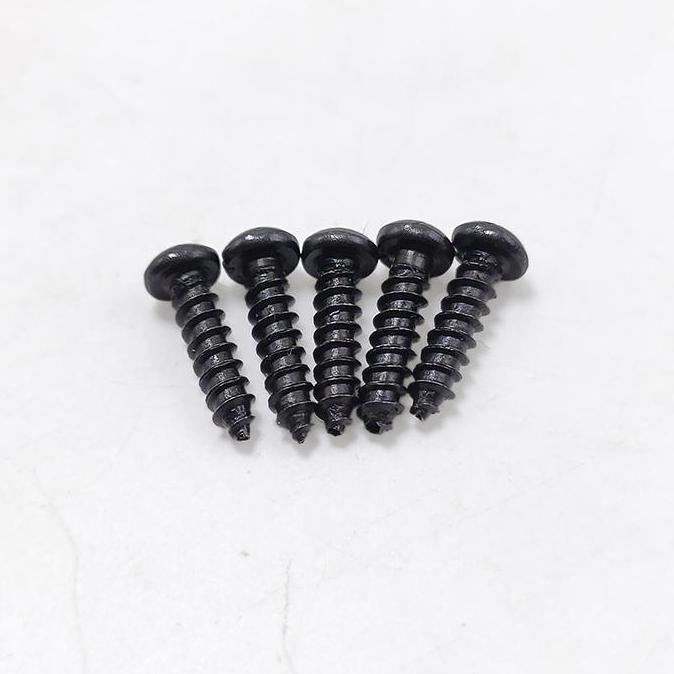 Ready 100pc Skrup hitam kepala bulat PH 6x12 mm P.S312 Screw Sekrup doff